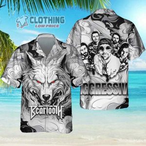 Beartooth Tour 2024 3D Unisex Hoodie Beartooth Gift For Fan All Over Print Sweatshirt Beartooth Aggressive Album 3D Shirt Beartooth Hawaiian Shirt 1