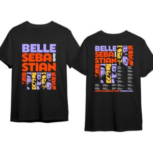Belle And Sebastian Merch Belle And Sebastian North American Tour Spring 2024 Shirt Belle And Sebastian Tour 2024 T Shirt