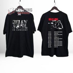 Billy Joel In Concert 2024 Merch Billy Joel Live Shirt Billy Joel Tour Shirt Billy Joel Madison Square Garden T Shirt