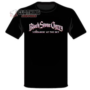 Black Stone Cherry Tour 2024 Merch, Black Stone Cherry Screamin At The Sky Shirt, Black Stone Cherry Shirt, Screamin At The Sky Tour 2024 T-Shirt Hoodie And Sweater
