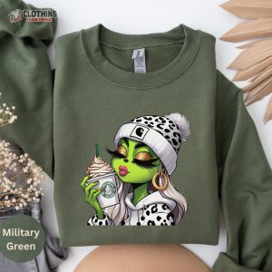 Boujee Grinch Shirt, Grich Sweatshirt, Christmas Grinch Shirt, Grinchmas Sweater