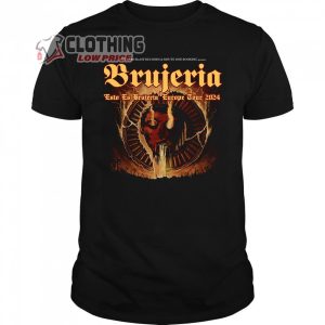 Brujeria Tour 2024 Merch, Brujeria Banda Shirt, Brujeria Band Fan Gifts, Brujeria European Tour 2024 T-Shirt