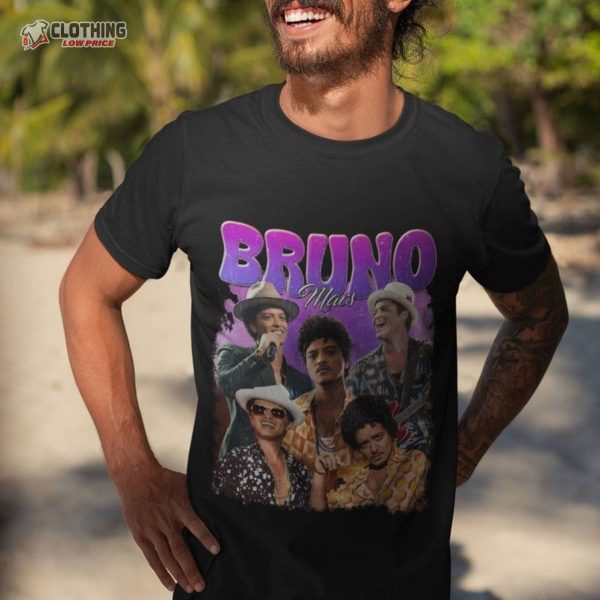 Bruno Mars Shirt, Gift For Fan Tees, Music Tour 2023 Bruno Mars T-Shirt