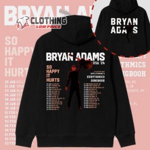 Bryan Adams So Happy It Hurts 2024 Tour Merch, Bryan Adams Tour 2024 Shirt, Bryan Adams T-Shirt, Bryan Adams Tee Gift