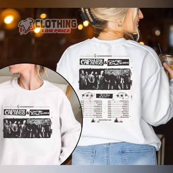 Caifanes And Cafe Tacvba Live Nation Tour 2024 Merch, A Joint Tour, Caifanes And Cafe Tacvba Tour 2024 Tickets Sweatshirt