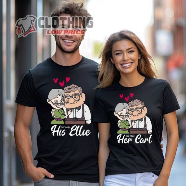 Carl And Ellie Vintage Valentine Shirt, Disney Up  Love Valentines Day Anniversary Sweatshirt