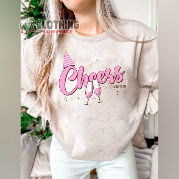 Cheers To The New Year 2024 Sweatshirt, 2024 Happy New Year Shirt, New Year Gifts, Christmas Party Shirt, Holiday Shirt, New Year Sweatshirt