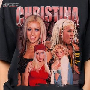Christina Aguilera Shirt 90S Style Retro Fan Shirt For Men And Women 3