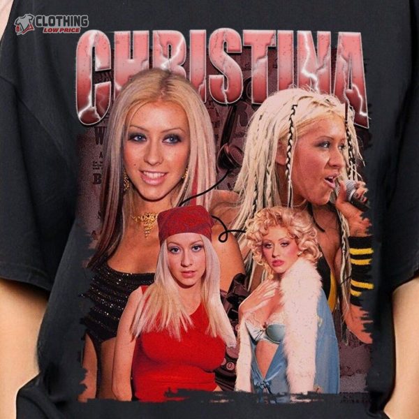 Christina Aguilera Shirt, 90S Style Retro Fan Shirt For Men And Women