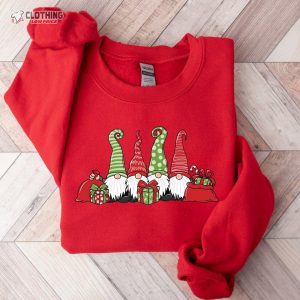 Christmas Gnomes Sweatshirt Merry Christmas Sweatshirt Buffalo Plaid Gnomes 1 1