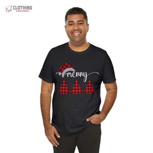 Christmas Shirt, Buffalo Plaid Tshirt Or Pajama Top Family Shirts For Christmas