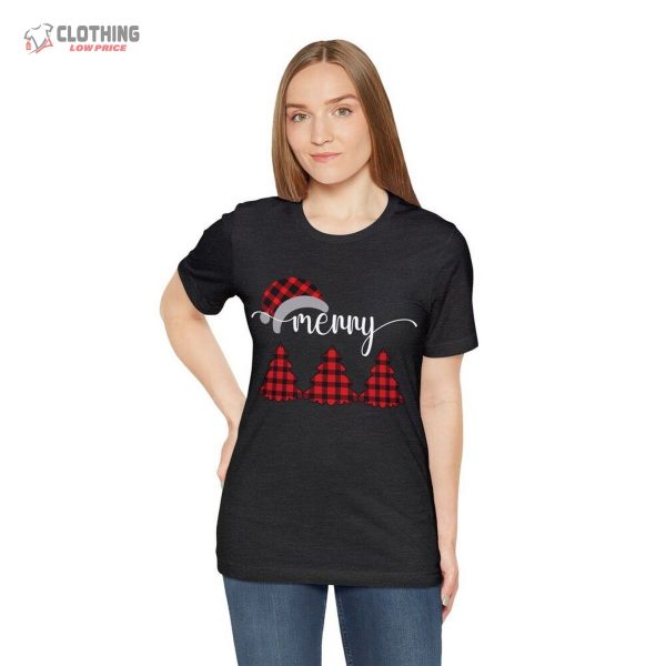 Christmas Shirt, Buffalo Plaid Tshirt Or Pajama Top Family Shirts For Christmas