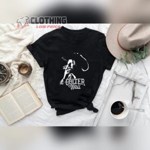 Colter Art Wall Singer Songwriters Canadians Black T-Shirt, Colter Wall Graphic Art Tee Shirt, Colter Wall 2024 Concert Ticket Merch