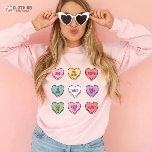 Conversation Hearts, Valentines Conversation Heart Sweatshirt