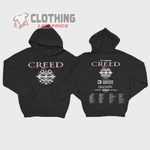 Creed 2024 Tour Summer Of ’99 Tour Shirt, Creed 2024 Concert Shirt, Creed Tickets 2024 Hoodie, Creed 2024 Tour Merch