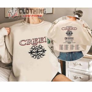 Creed Band 2024 Tour Summer Of '99 Tour Shirt Creed 2024 Concert Merch Rock Band Creed Graphic Shirt Creed Reunion Tour Merch 1