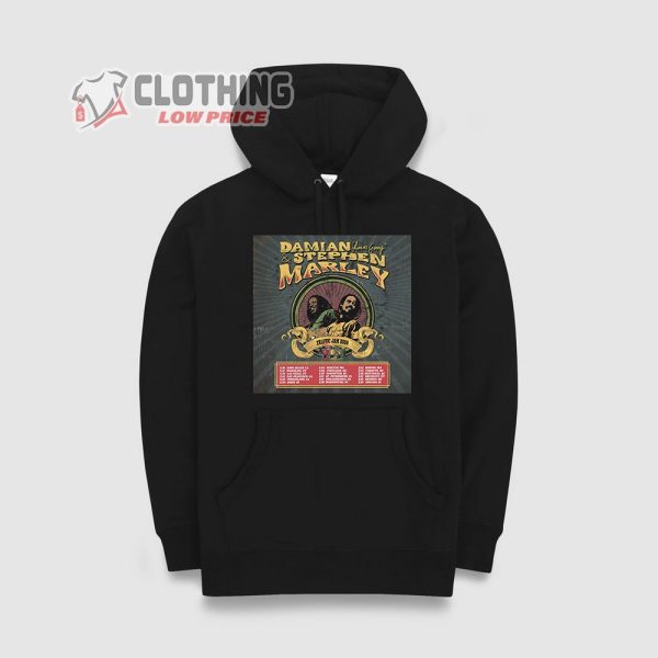 Damian And Stephen Marley Tour 2024 Merch, Traffic Jam Tour 2024 Shirt, Damian And Stephen Marley Shirt, Damian And Stephen Marley Bob Marley Hoodie