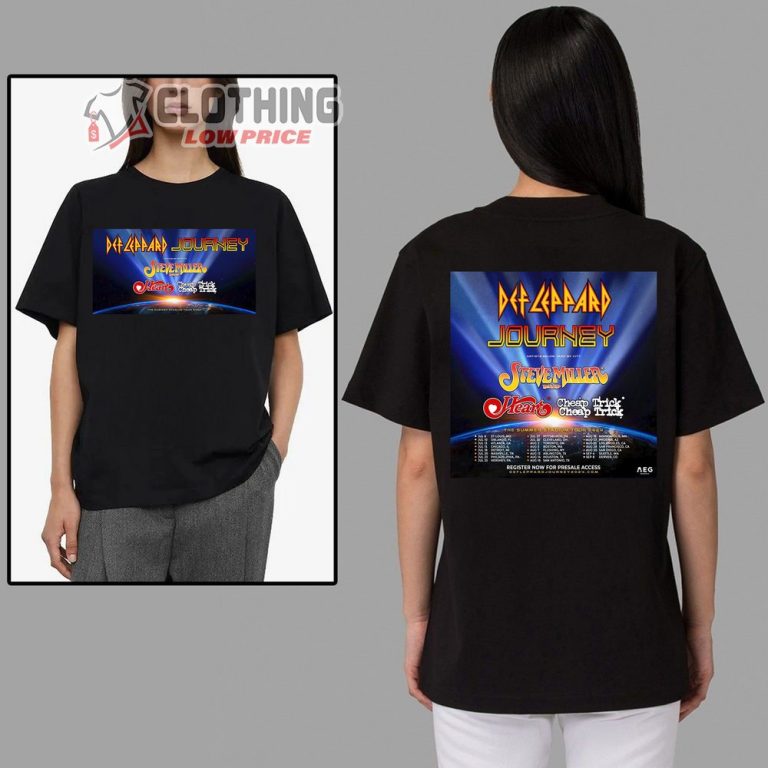 Def Leppard And Journey Concert 2024 Merch, Def Leppard And Journey The