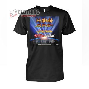 Def Leppard And Journey Tour 2024 Merch Def Leppard And Journey Summer Tour 2024 Shirt Journey Def Leppard Tickets T Shirt