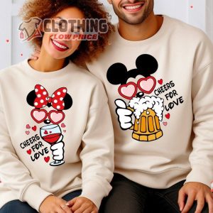Disney Cheers Is Love Shirt, Vintage Mickey And Minnie Sweatshirt