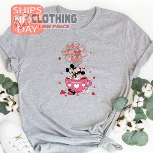 Disney Cup Valentine’S Shirt, Magical Castle Shirt, Disneyland Balloons Shirt