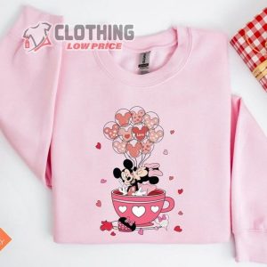 Disney Cup Valentines Sweatshirt Magical Castle Sweatshirt 3