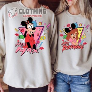 Disney Her Max And His Roxanne Couple Shirt, Retro 90S A Goofy Movie Sweatshirt