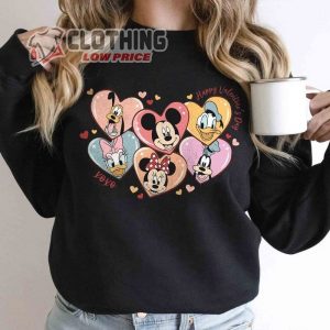 Disney Mickey And Friends Disney Valentine Shirt, Happy Valentine’S Day Shirt, Valentine’S Day Shirt, Valentine’S Shirt, Disney Happy Valentines Day Merch
