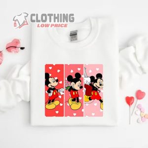 Disney Mickey Minnie Love Sweatshirt Mickey And Minnie Valentines Tee 3