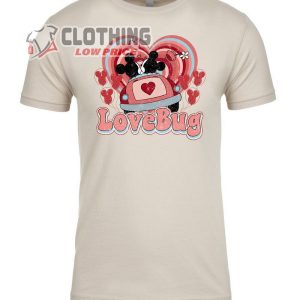 Disney Mickey & Minnie Lovebug Valentine’S Day   Distressed Design   Sweatshirt