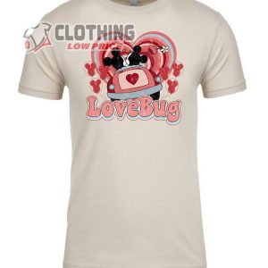 Disney Mickey Minnie Lovebug ValentineS Day Distressed Design Sweatshir 3