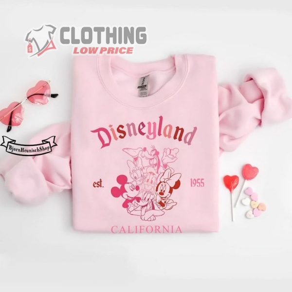 Disney Valentine Sweatshirt, Mickey Minnie Valentine Hoodie