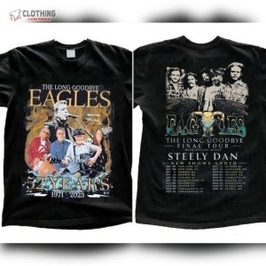 Eagles Band Tour 2023 2 Sides Shirt Eagles Finals Tour Shirt Eagles Rock Band Tee