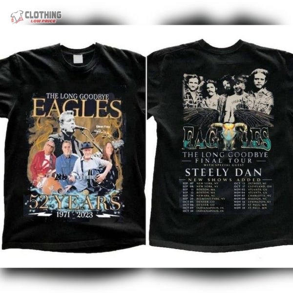 Eagles Band Tour 2023 2 Sides Shirt, Eagles Finals Tour Shirt, Eagles Rock Band Tee
