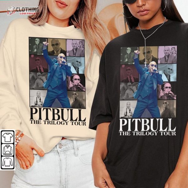 Enrique Iglesias Pitbull Ricky Music Shirt, Pitbull Ricky The Trilogys Tour 2023