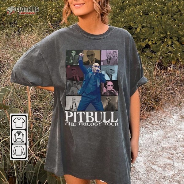 Enrique Iglesias Pitbull Ricky Music Shirt, Pitbull Ricky The Trilogys Tour 2023