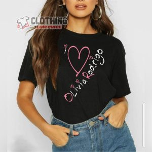 Fashion I Love Olivia Rodrigo T Shirt Olivia Rodrigo 2024 Tour Music Unisex T Shirt Olivia Guts Tour 2024 Merch
