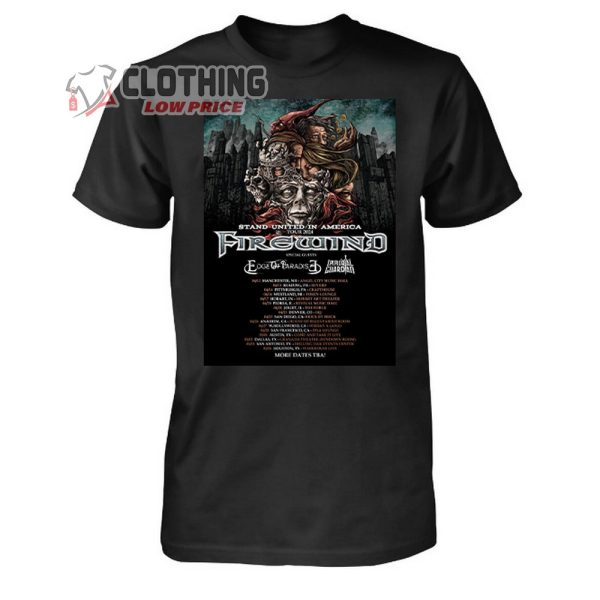Firewind Spring 2024 US Tour Merch, Firewind Concert 2024 Shirt, Firewind  Stand United In America Tour 2024 T-Shirt