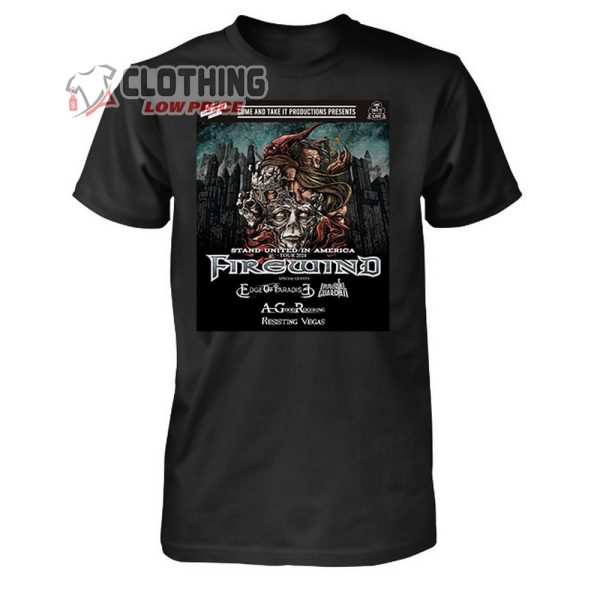 Firewind Stand United In America Tour 2024 Merch, Firewind Tour 2024 With Special Guests T-Shirt