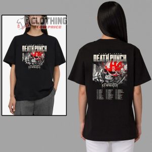 Five Finger Death Punch Tour 2024 Merch, Ffdp Greatest Hits Album Shirt, Five Finger Death Punch Tour 2024 Ticketmaster T-Shirt