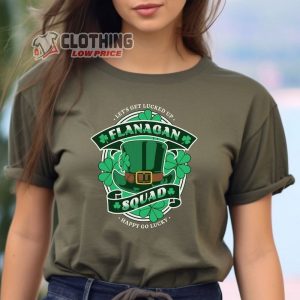 Flanagan Squad St Patrick’S Day T-Shirt, Happy Go Lucky Sweatshirt, St Patrick’s Day Shirt, Lucky Charm Gift