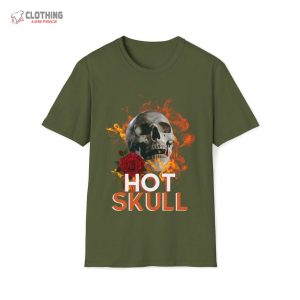 Funny Valentines Day T Shirt Hot Skull Tee 1