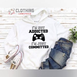 Gamer Play Station Sweatshirt, Gamer I’M Not Addicted Shirt, Gamer Boys Tee,  Funny Gaming T-Shirt, Brother Gift