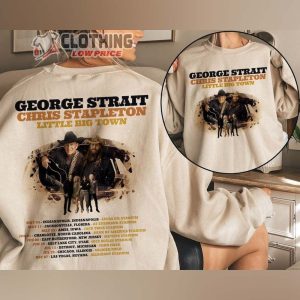 George Strait With Chris Stapleton Country Music Tour 2024 Merch, Little Big Town Tour Shirt, George StraIt & Chris Stapleton Tour 2024 Sweatshirt