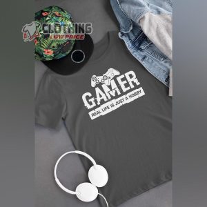 Ghetto Gamer Real Life Is Just A Hobby Shirt Video Games T3