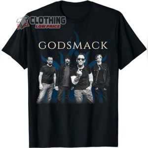 Godsmack Mambers Graphic Black Tee Shirt, Godsmack I Stand Alone Song Shirt, Fearless Godsmack Album Merch
