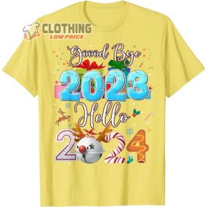 Goodbye 2023 Hello 2024 Shirt Christmas Xmas T Shirt Happy New YearS Eve4