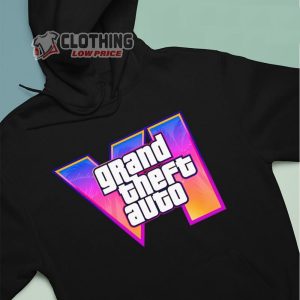 Grand Theft Auto VI 2025 GTA T-Shirt, Grand Theft Auto 6 New GTA VI New Logo Hoodie