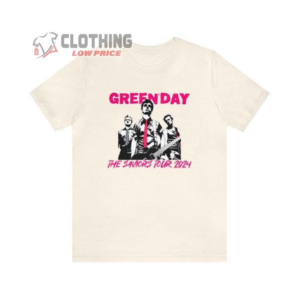 Green Day 2024 Unisex Merch, The Saviors Tour 2024 Shirt, Green Day Tour Dates Tickets 2024 T-Shirt
