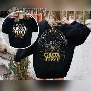Greta Van World Tour Shirt Greta Van Music Dream In Gold Tour 2023 Shirt Album 2023 Tour Shirt Greta Van Fleet Merch 1
